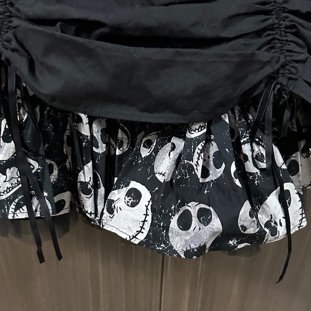 Disney Black and‎ White Striped Nightmare Before Christmas Dress - Picture 4 of 8